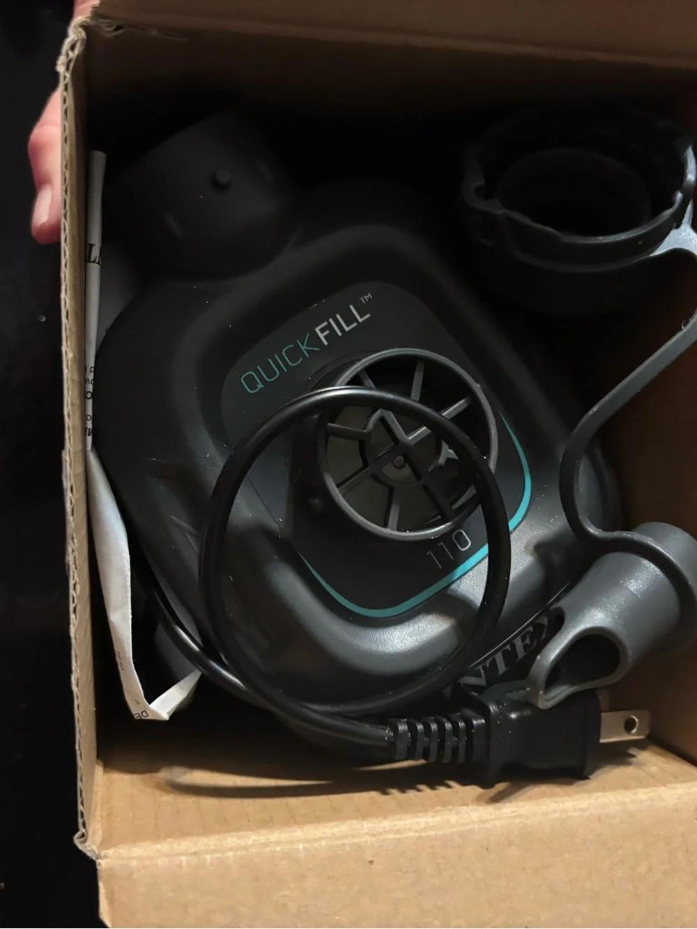 Electric Air Inflator Pump - Black/Turquoise